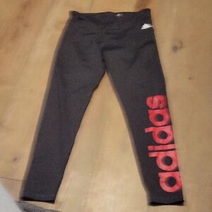 Adidas Climalite Black Athletic Leggings Size Large